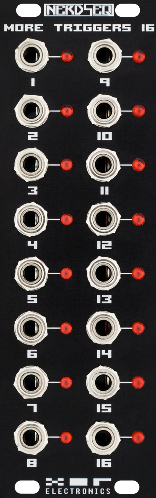 XOR Electronics NerdSEQ More Triggers 16 Expander (Black)